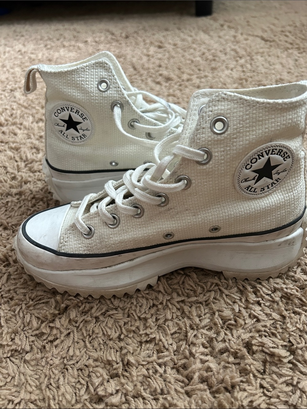 Converse chuck taylor Allstar Runstar hike high top platform sneaker size 7 - Picture 2 of 9